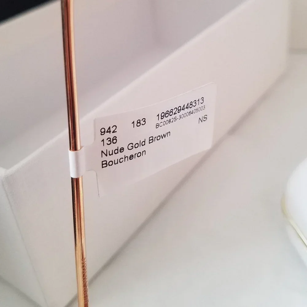 NWT Beige Light Brown Boucheron Cat Eye Gradient 55MM Sunglasses. - Picture 7 of 8